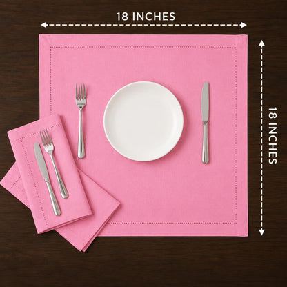 Alpha Living Home Cotton Cloth Napkins, Sherbet, 18x18 in, Set of 12