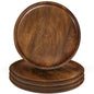 Wooden Charger Plates 11 in, Set of 4, Walnut