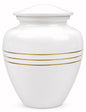 Memorials Cremation Urns for Human Ashes Cremation Urn Funeral Urns for Adult Female & Male Decorative Burial Urn Holds Large up to 220 lbs (White Gold) - ALPHA Living HOME