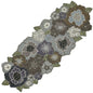 ALPHA Living HOME Floral Beaded Table Runner – Handmade Glass Bead Décor