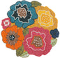Alpha Living 13-Inch Round Beaded Placemat, Multi, Set of 1