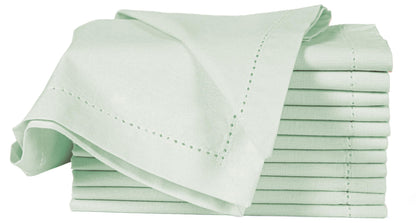 Alpha Living Home Cotton Cloth Napkins, Green, 18x18 in, Set of 12