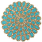 ALPHA Living HOME Handmade Beaded Placemat, 13" Round Glass Bead Table Mat, Set of 1