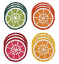 Glass Beads Coasters for Drinks - 12 Pcs Round 4 inch Drink Coaster Thick Absorbent Heat-Resistan - Used for Cold Hot Beverages Glasses Mugs Cups Plants Apartment Decor Bar Table - ALPHA Living HOME