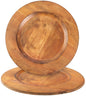 Alpha Living Home Wood Charger Plate Set of 2 – Brown, 13 inch