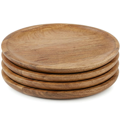 Wood Charger Plates, 11 in, Set of 4, Natural