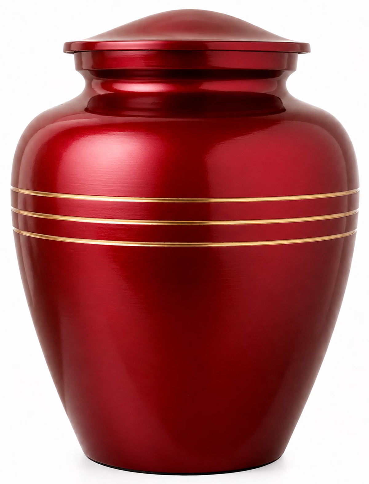 Memorials Cremation Urns for Human Ashes Cremation Urn Funeral Urns for Adult Female & Male Decorative Burial Urn Holds Large up to 220 lbs (Maroon Gold) - ALPHA Living HOME