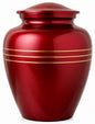 Memorials Cremation Urns for Human Ashes Cremation Urn Funeral Urns for Adult Female & Male Decorative Burial Urn Holds Large up to 220 lbs (Maroon Gold) - ALPHA Living HOME