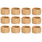 Rattan Napkin Rings, Natural, Set of 12
