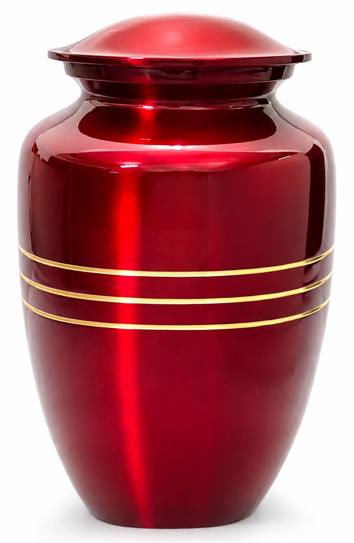 Memorials Cremation Urns for Human Ashes Cremation Urn Funeral Urns for Adult Female & Male Decorative Burial Urn Holds Large up to 220 lbs (Maroon Gold) - ALPHA Living HOME
