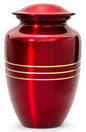 Memorials Cremation Urns for Human Ashes Cremation Urn Funeral Urns for Adult Female & Male Decorative Burial Urn Holds Large up to 220 lbs (Maroon Gold) - ALPHA Living HOME