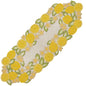 Beaded Runner 36 inch for Dining Table – Handcrafted Glass Beads & Polyester | Luxury Farmhouse, Wedding, Holiday, Kitchen, Party, Spring, Summer, Bridal (Yellow Green) - ALPHA Living HOME