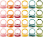 Unique Artisan Resin Napkin Rings Set of 48, Luxurious Modern Table Decor, High-End Designer Napkin Holders for Sophisticated Dining, Everyday Use & Outdoor Dining (Pastel) - ALPHA Living HOME