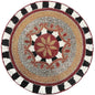 Alpha Living Home 13-Inch Round Beaded Placemat, Set of 1