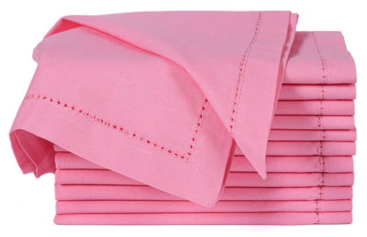 Alpha Living Home Cotton Cloth Napkins, Sherbet, 18x18 in, Set of 12