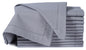 Alpha Living Home Grey Cotton Cloth Napkins, Set of 12