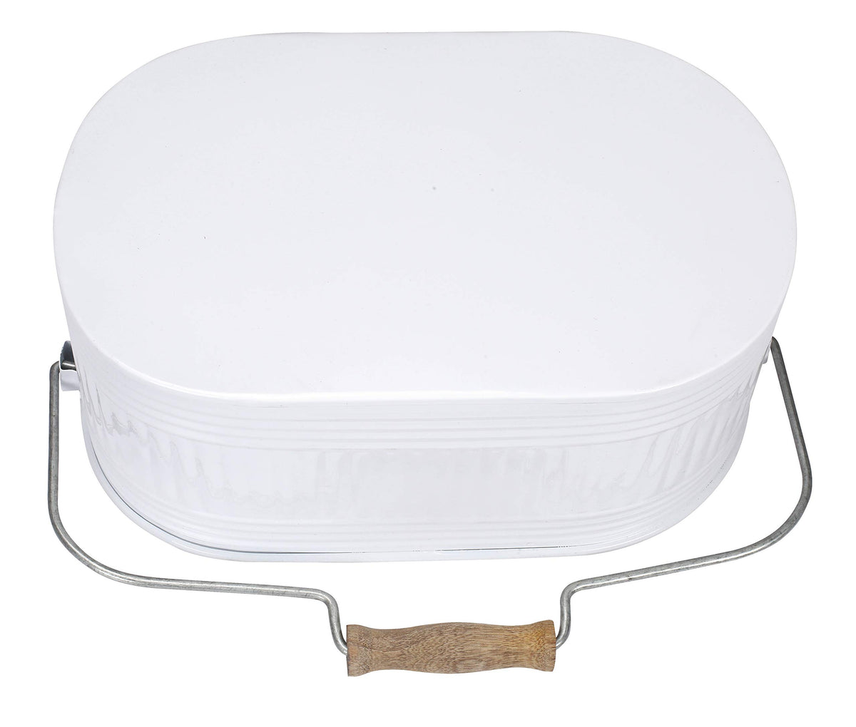 Alpha Living Home White Silverware Organizer, Farmhouse Cutlery Holder Tray