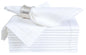 Alpha Living Home White Cloth Napkins, 20x20 in, 12-Pack