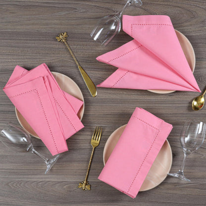 Alpha Living Home Cotton Cloth Napkins, Sherbet, 18x18 in, Set of 12