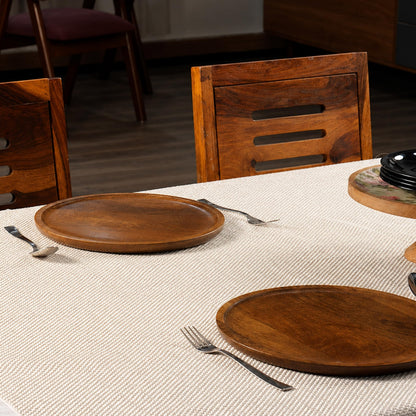 Wooden Charger Plates 11 in, Set of 4, Walnut