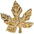 Alpha Living Home Gold Leaf Napkin Rings, Set of 12