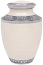 ALPHA Living HOME Cremation Urns for Human Ashes - Adult Memorial Urn - Metal Funeral Urn with Elegant Finish - Secure Screw-Top Lid - Durable, Decorative Urn for Home