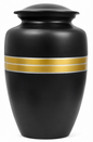 Cremation Urns for Human Ashes Memorials Urn Funeral Urns for Adult Female & Male Decorative Burial Urn Holds Large up to 220 lbs (Black Gold) - ALPHA Living HOME