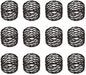 Mobius Metal Napkin Rings - 12-Pack Silver Art Deco Lightweight Metal Table Décor for Fall, Thanksgiving, Banquet, Christmas, Decor, Weddings, Dinner Parties & Everyday Use - ALPHA Living HOME