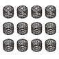 ALPHA Living HOME Napkin Rings Set 12 of Premium 100% Metal, Rust-Resistant Tabletop Décor - Napkin Holders for Family Dinner, Wedding, Party, Decorations, Banquet, Party, Easter - Bronze