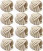 ALPHA Living HOME Handcrafted Napkin Rings Set of 12 - Woven Jute Napkin Holders, Serviette Rings - Perfect for Weddings, Thanksgiving, Christmas & Everyday Dining (Off white)
