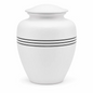 Memorials Cremation Urns for Human Ashes Cremation Urn Funeral Urns for Adult Female & Male Decorative Burial Urn Holds Large up to 220 lbs (White Black) - ALPHA Living HOME