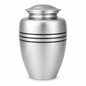 Memorials Cremation Urns for Human Ashes Cremation Urn Funeral Urns for Adult Female & Male Decorative Burial Urn Holds Large up to 220 lbs (Silver Black) - ALPHA Living HOME