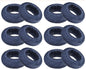 Woven Napkin Rings Set of 12 - Farmhouse Table Décor Napkin Holders for Weddings, Holiday Parties, Dining Table & Everyday Place Settings (Dark Blue)