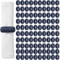 100 Pack Napkin Rings Set Napkin Holders Handwoven Boho Farmhouse Decor for Rustic Wedding, Thanksgiving, Holiday Table Settings (Blue) - ALPHA Living HOME